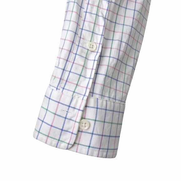 Ralph Lauren Cotton Y2K Plaid Button Up Shirt Classic Fit Preppy 2000s - Picture 6 of 12